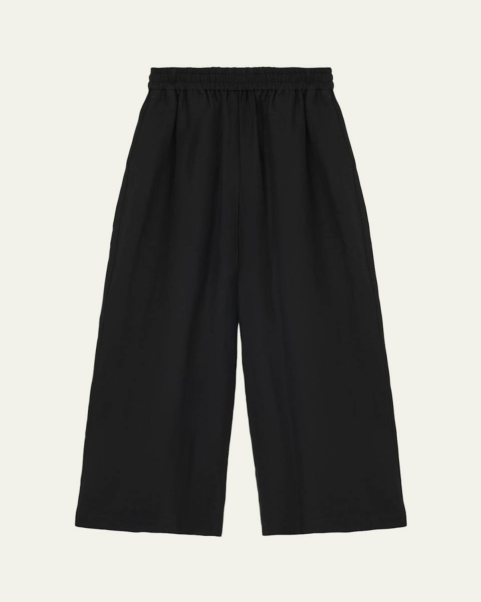 Linen Cropped Trousers
